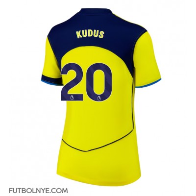 Camiseta Tottenham Hotspur Mohammed Kudus #20 Tercera Equipación para mujer 2025-26 manga corta Camiseta Tottenham Hotspur Mohammed Kudus #20 Tercera Equipación para mujer 2025-26 manga corta